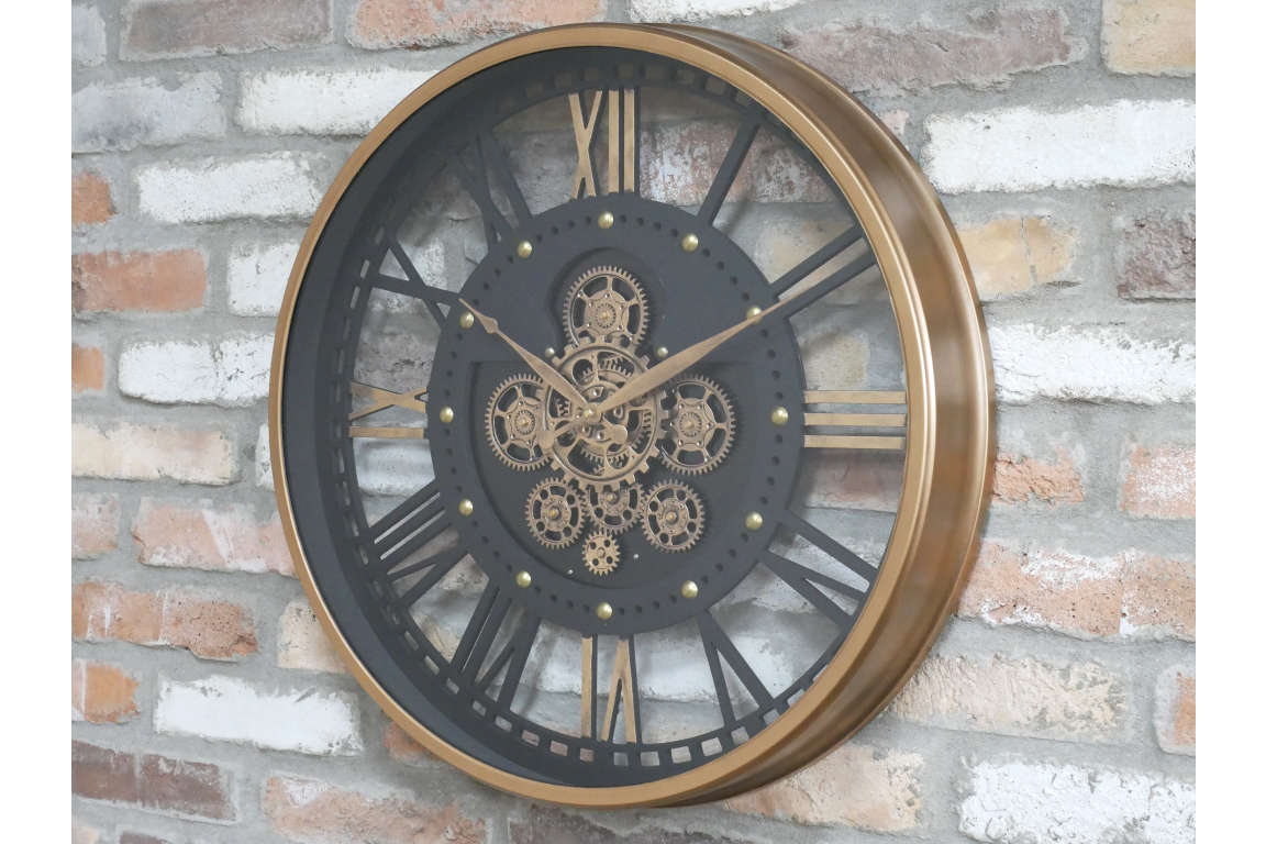 Industrial Clock with Cogs