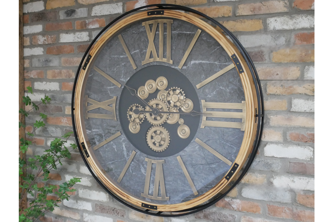 Extra Large Moving Cogs Clock
