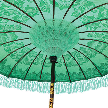 Bali Sun Parasol Mint And Gold 2m