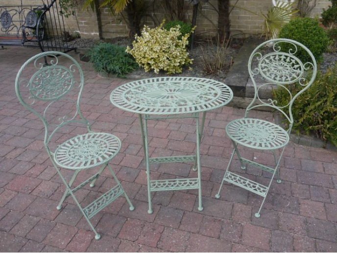 Outdoor Black Bistro Set