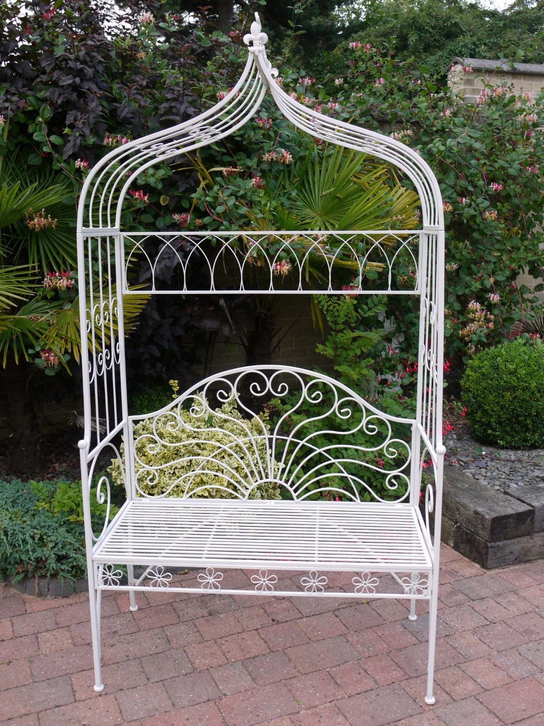 Outdoor Chris Bench Milk White