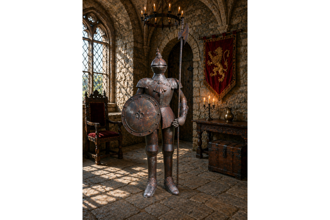 Outdoor Suit Of Armour Statue - Large Back In Stock