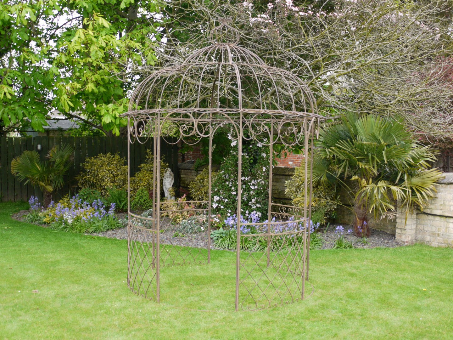 Outdoor Metal Gazebo - Brown