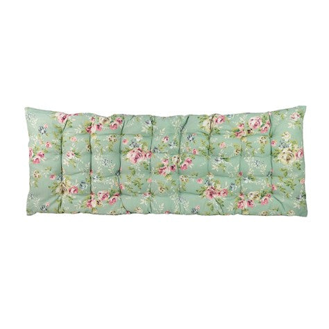 Seat Pad For Garden Bench - Green Rose