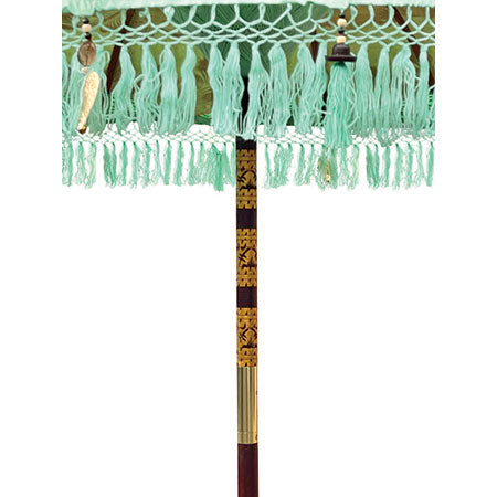 Bali Sun Parasol Mint And Gold 2m