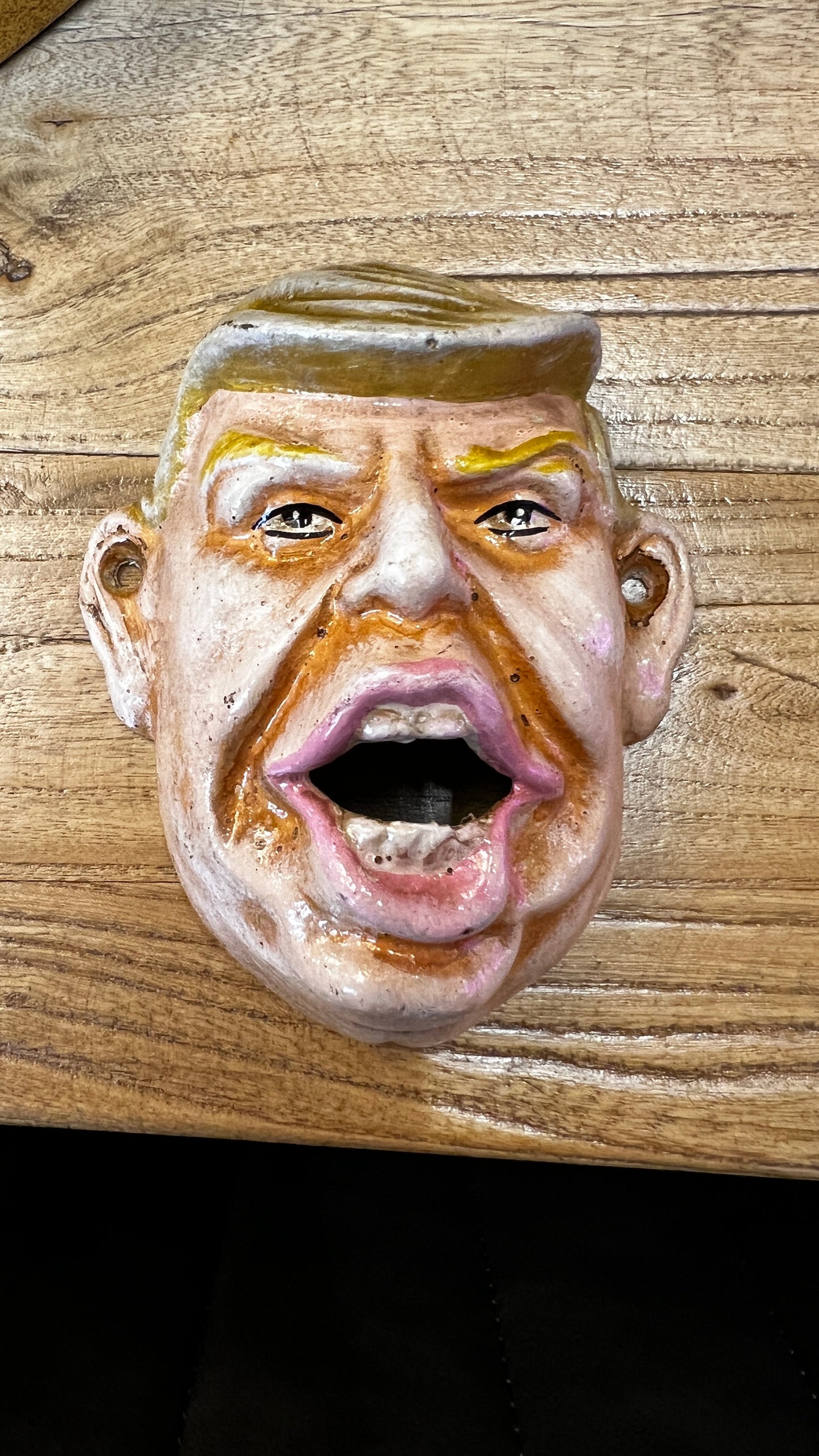 Cast Iron Antiqued Donald Trump Bottle Opener
