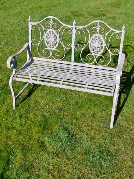 Outdoor Antiqued Grey Bench