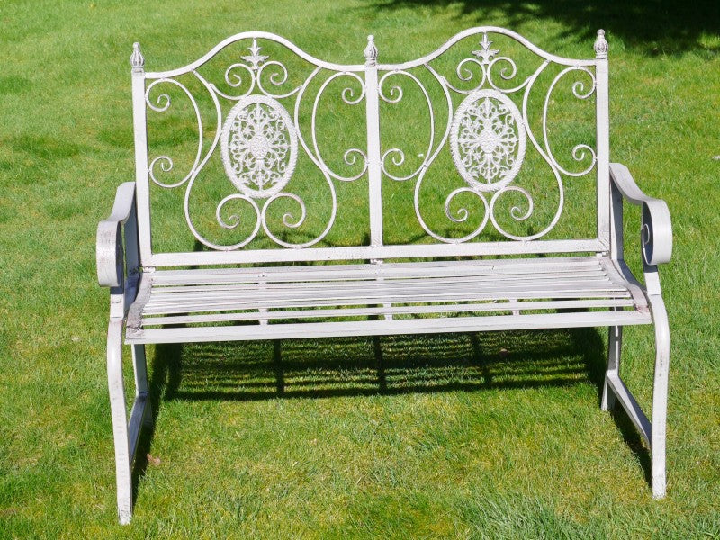 Outdoor Antiqued Grey Bench