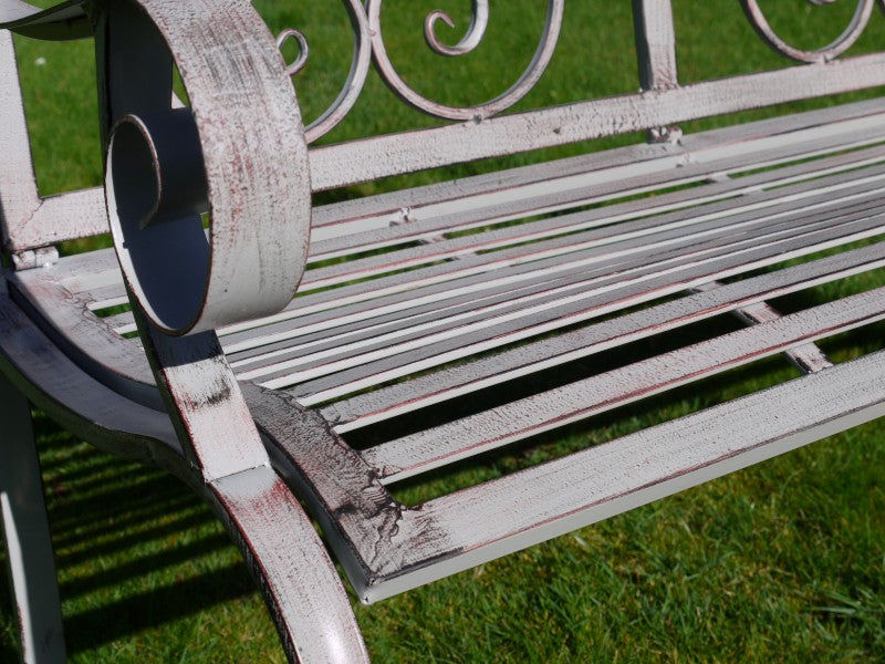Outdoor Antiqued Grey Bench