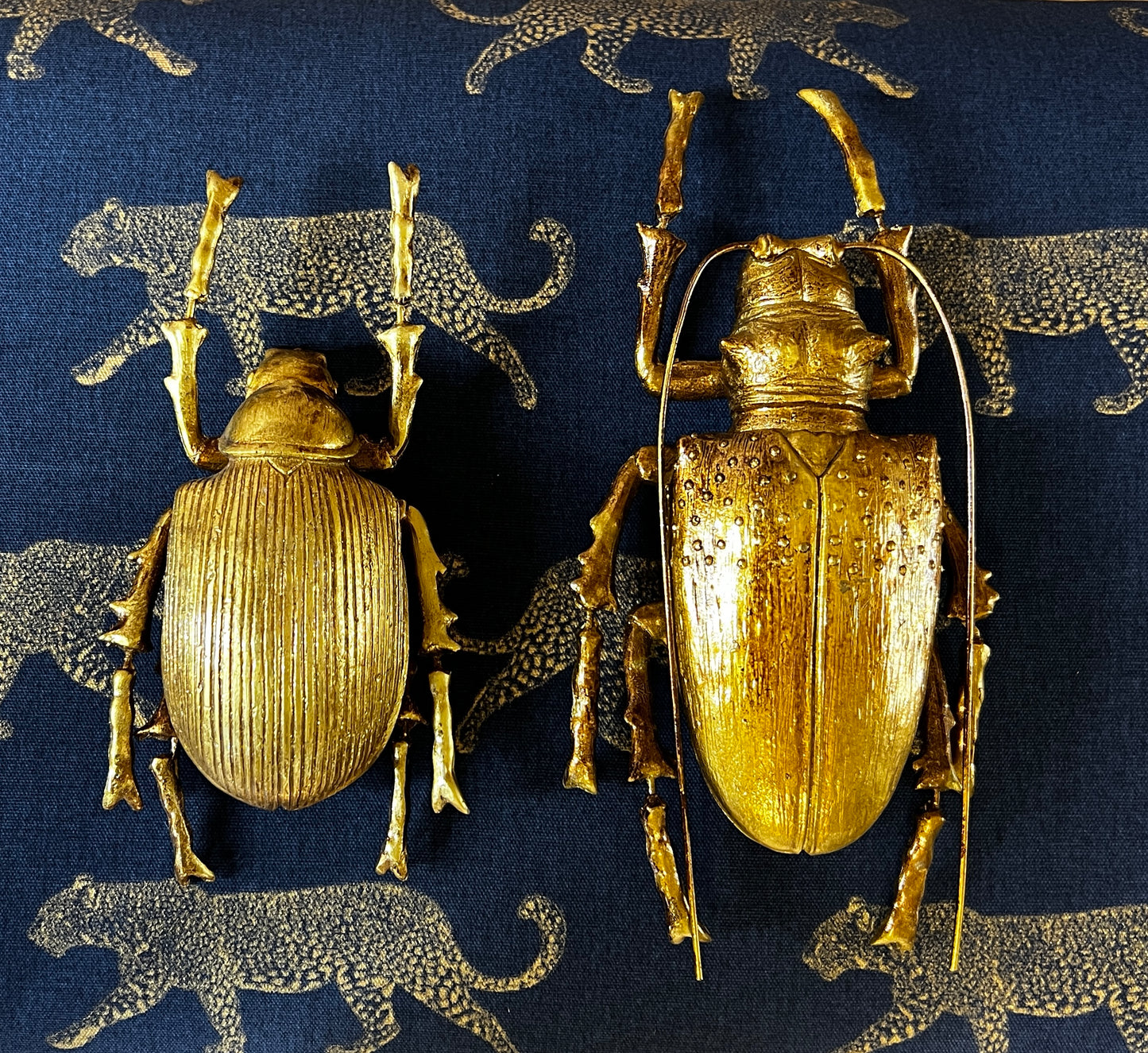 Large Gold Beetle Wall Decor