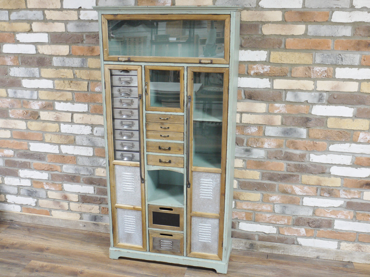 Industrial Green Cabinet