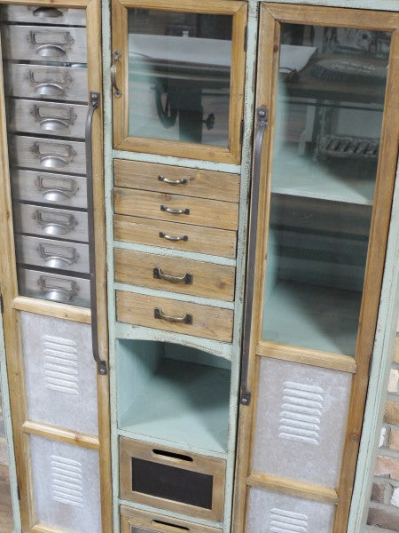 Industrial Green Cabinet