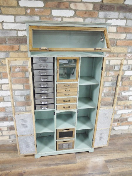 Industrial Green Cabinet
