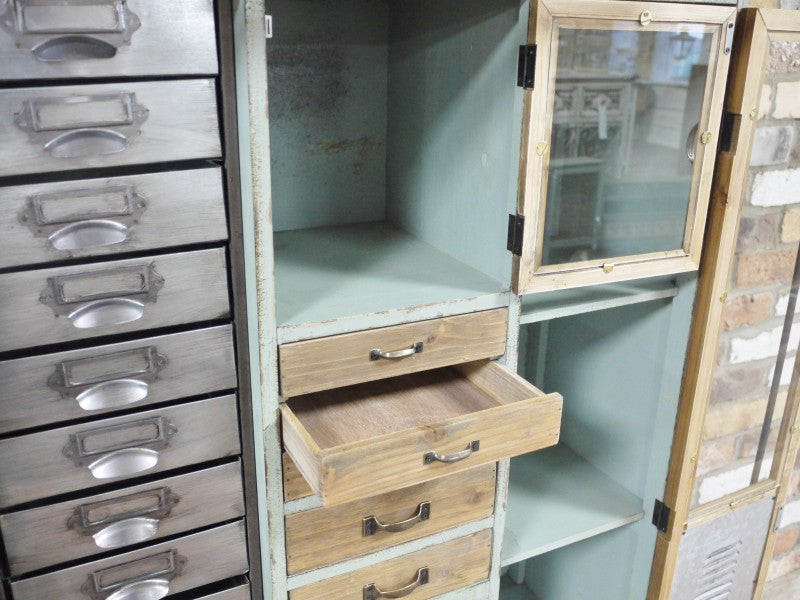 Industrial Green Cabinet