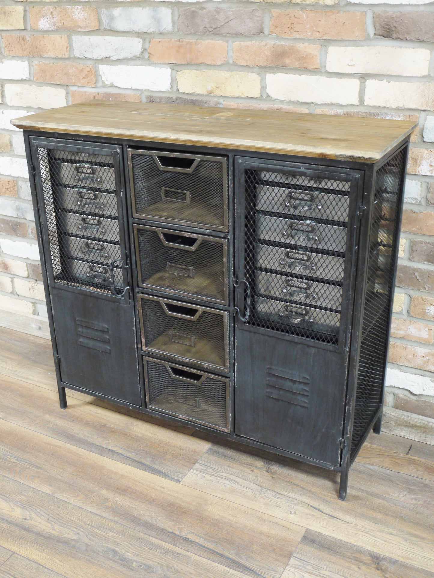 Industrial Cabinet with metal drawers