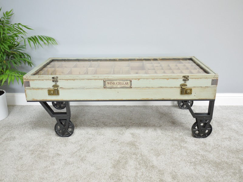 Coffee Table Glass Display