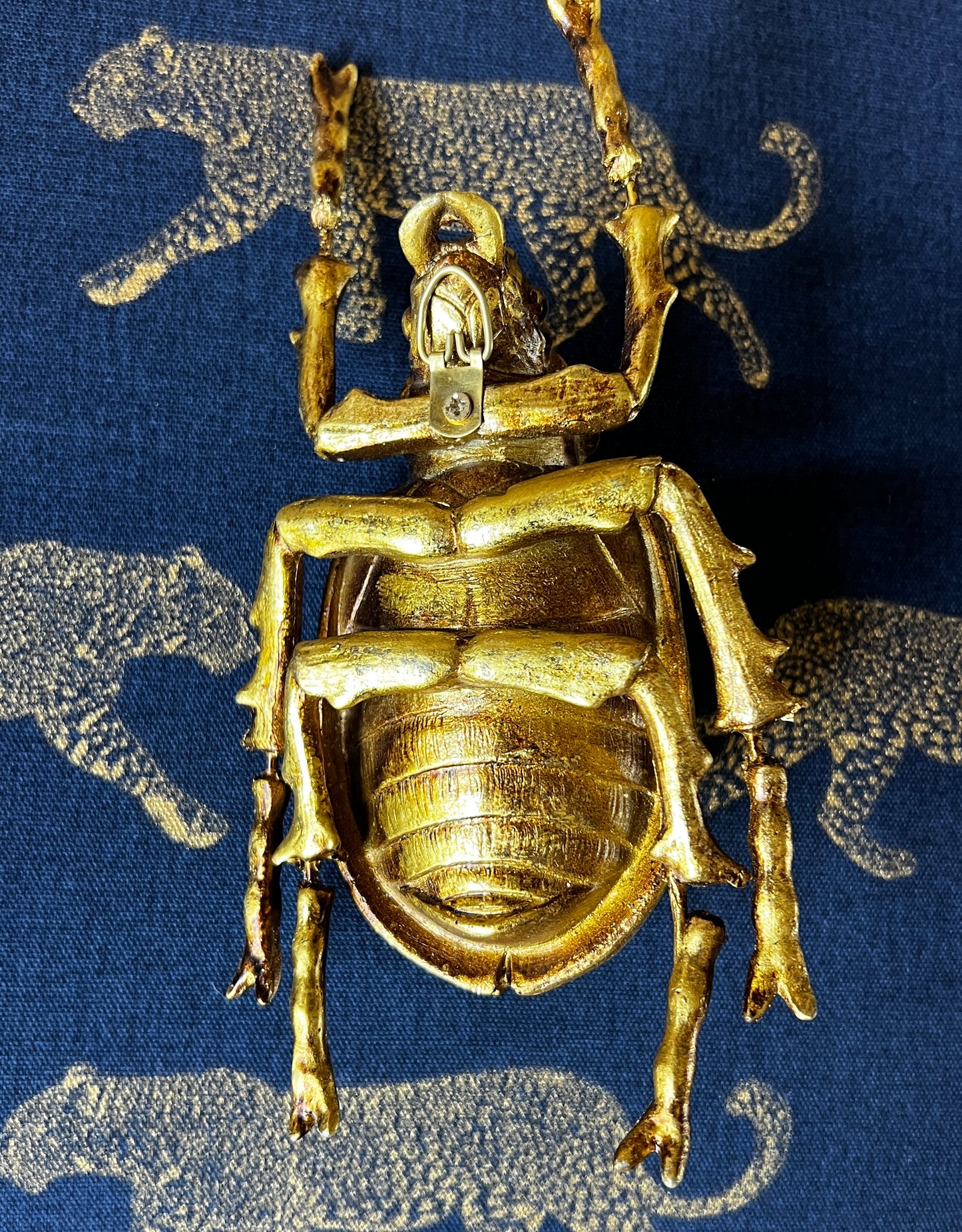 Large Gold Beetle Wall Decor