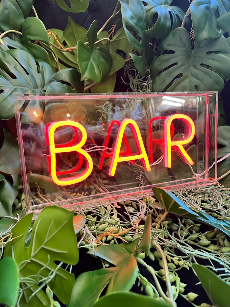 LED Neon Acrylic Light Box - BAR