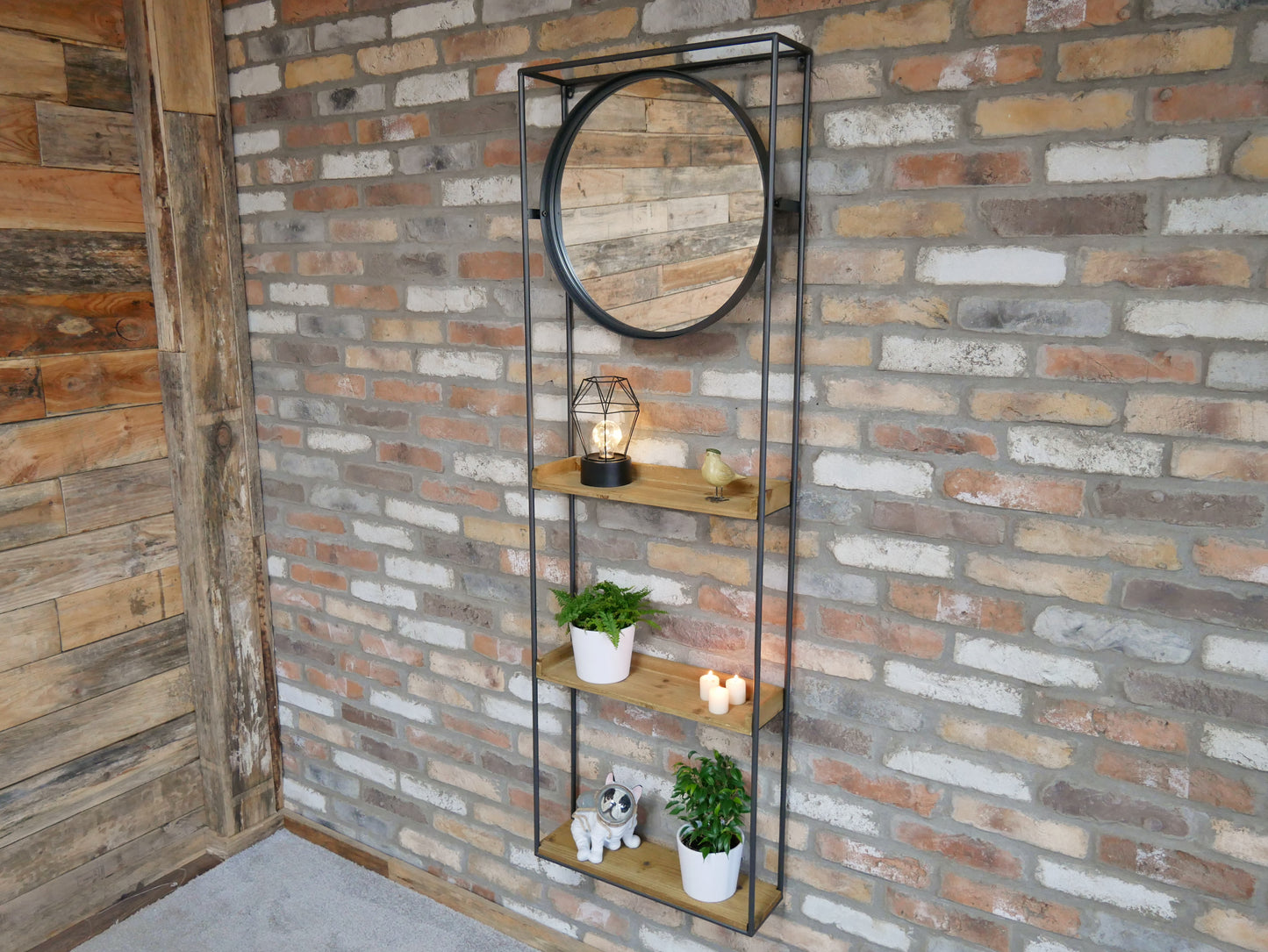 Industrial Wall Unit with mirror