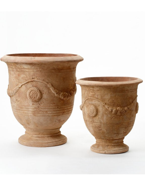 Cortona Set of 2 XL Terracotta Pots - Largest 64cm Diameter