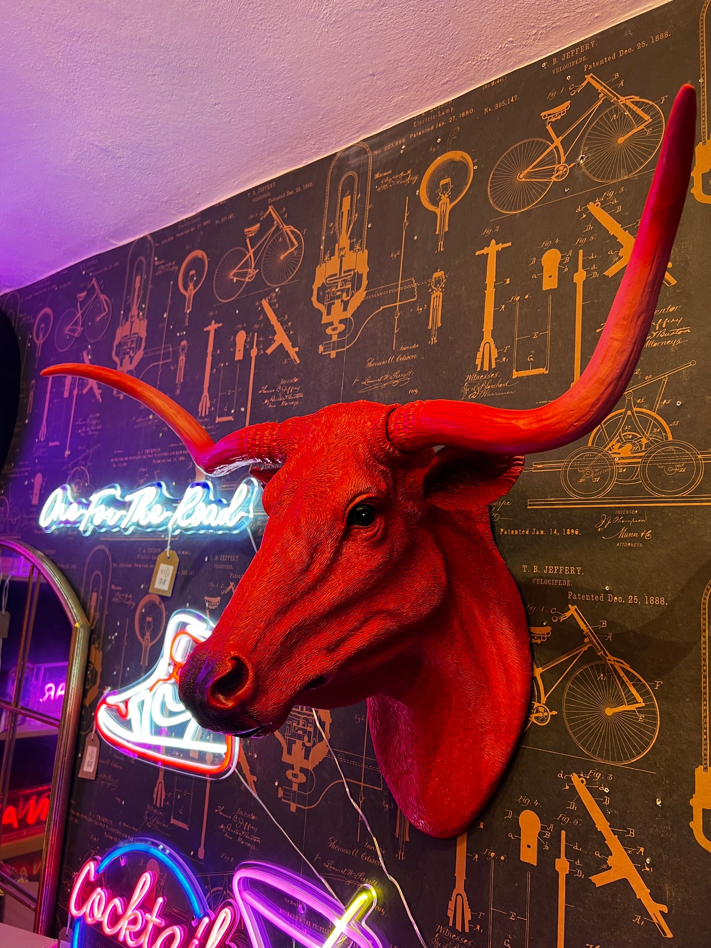 Pink Steer Wall Head - Back In Stock