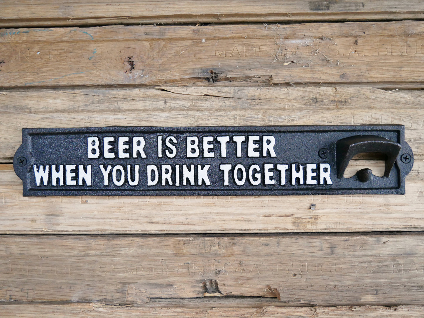 Sign With Bottle Opener