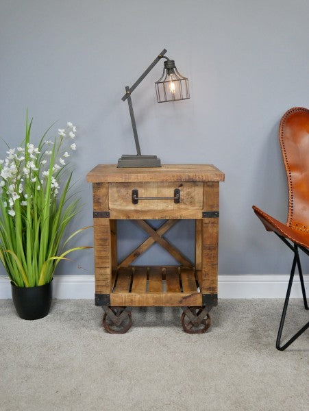Industrial Bedside Cabinet