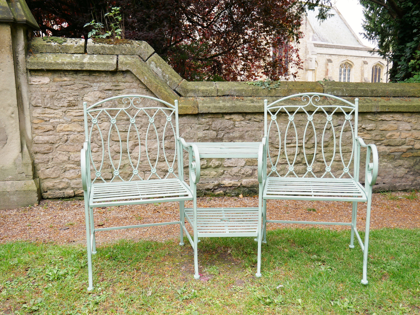 Outdoor Pistachio Lovers Bench