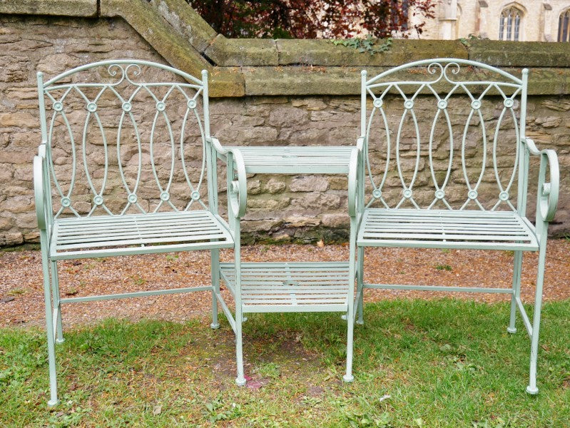 Outdoor Pistachio Lovers Bench