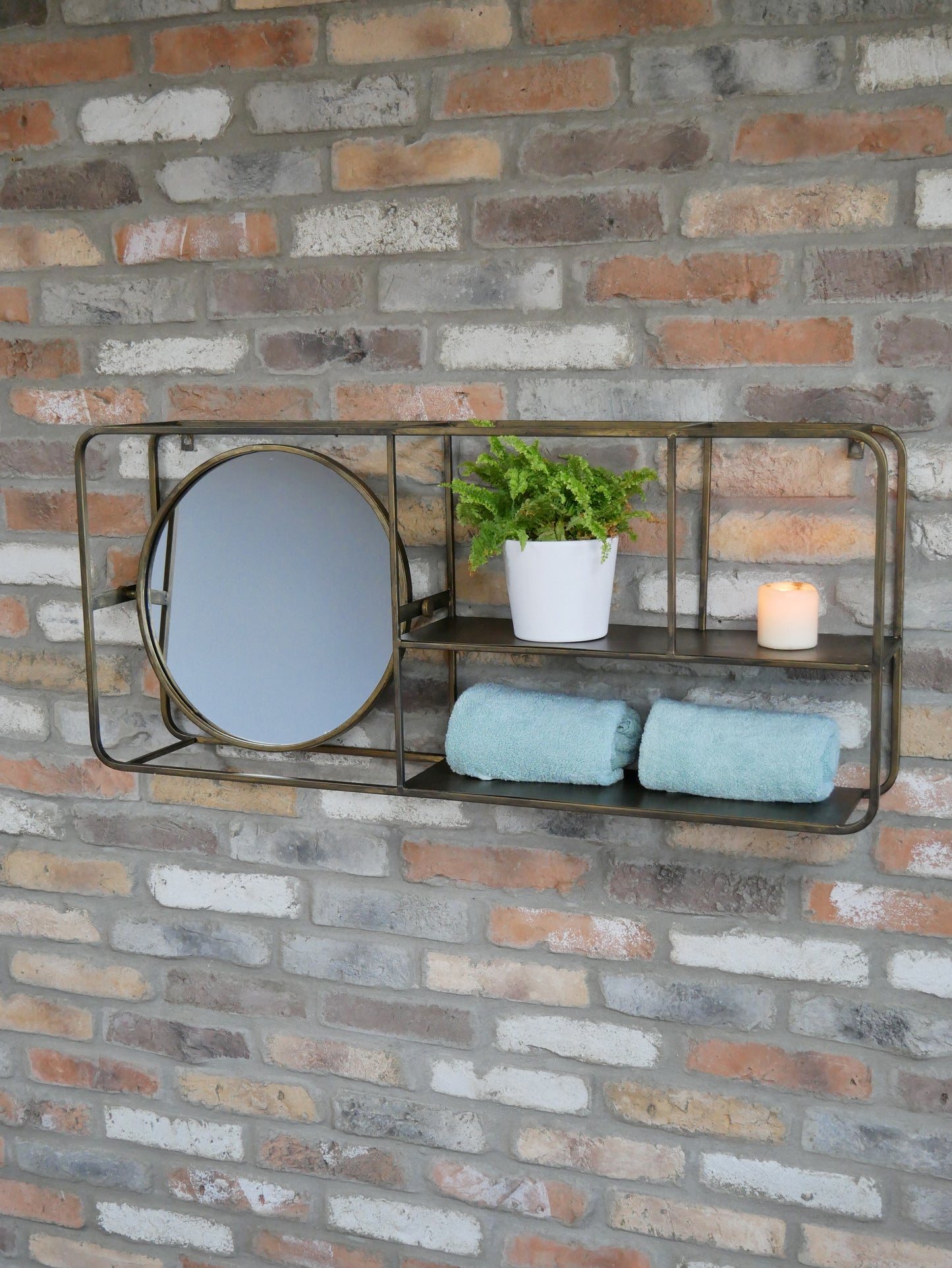 Wall Unit With Mirror