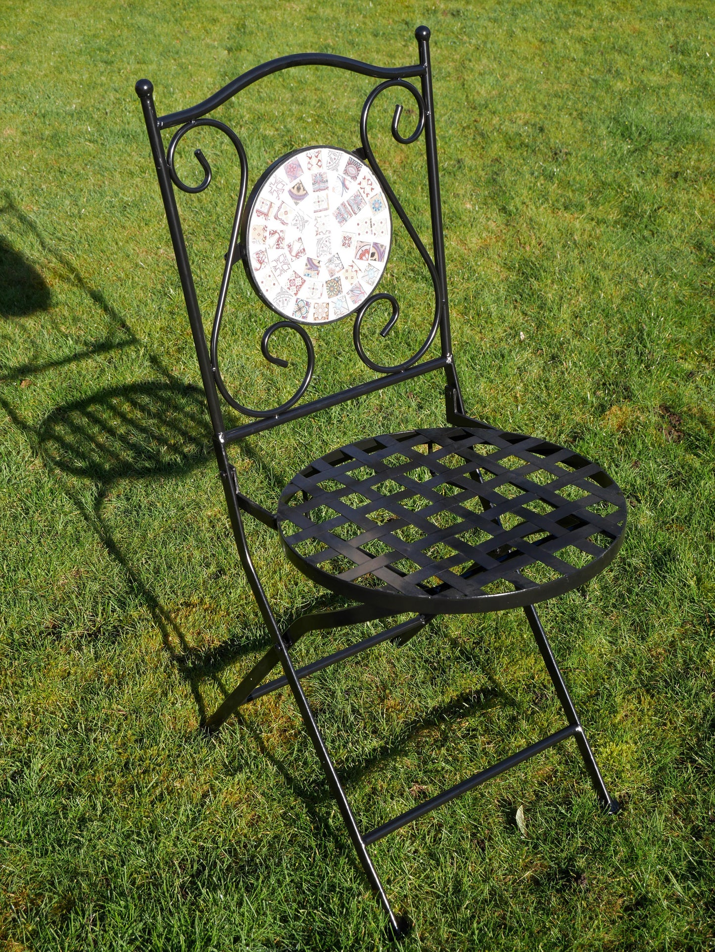 Outdoor Mosaic Table & Two Chair Bistro Set