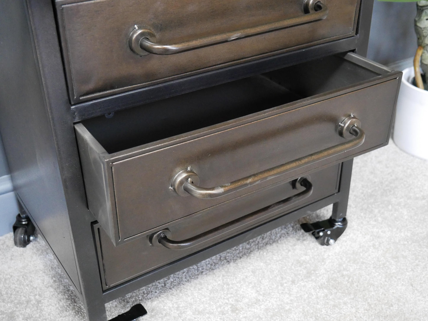 Industrial Cabinet with Glass Doors