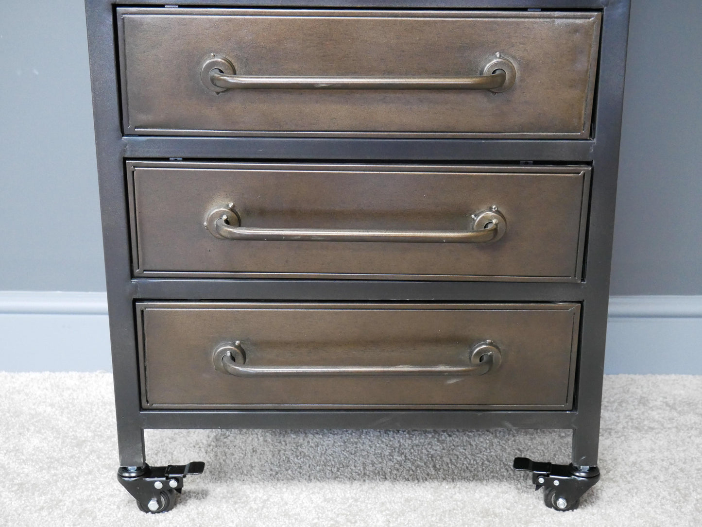 Industrial Cabinet with Glass Doors