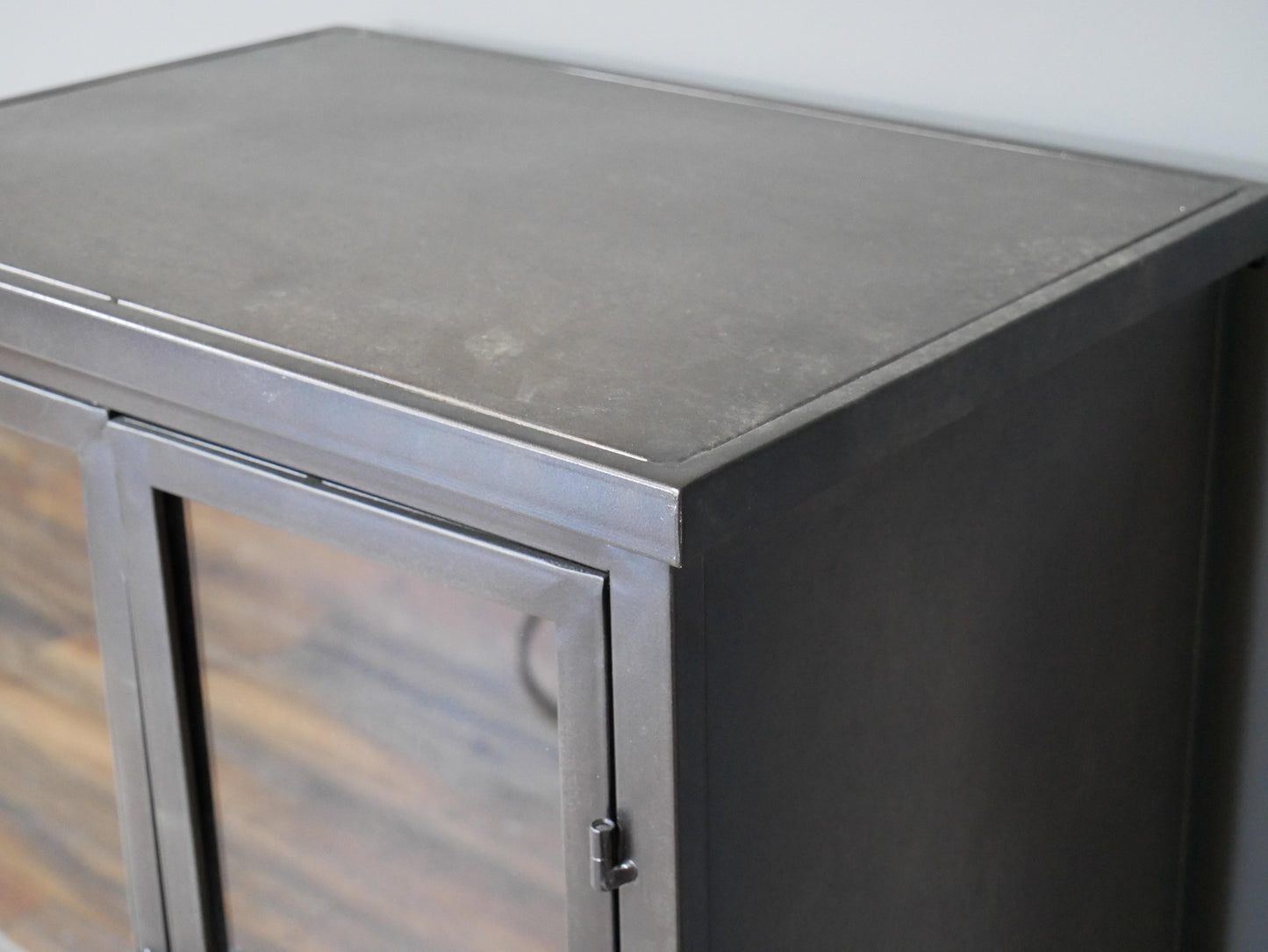 Industrial Cabinet with Glass Doors