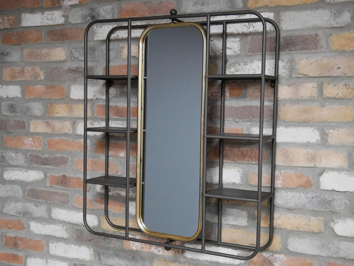 Wall Unit With Mirror