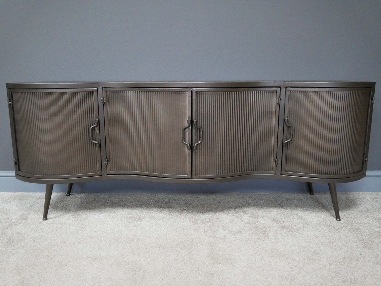 Industrial Curve TV Cabinet