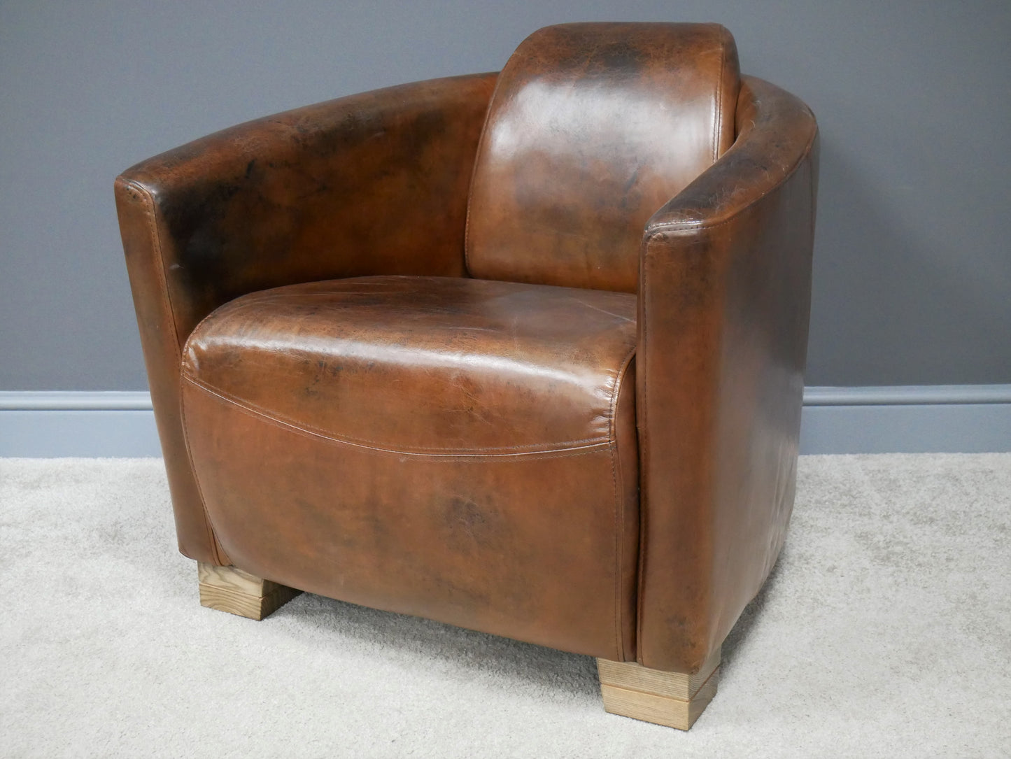 Leather Cigar Chair