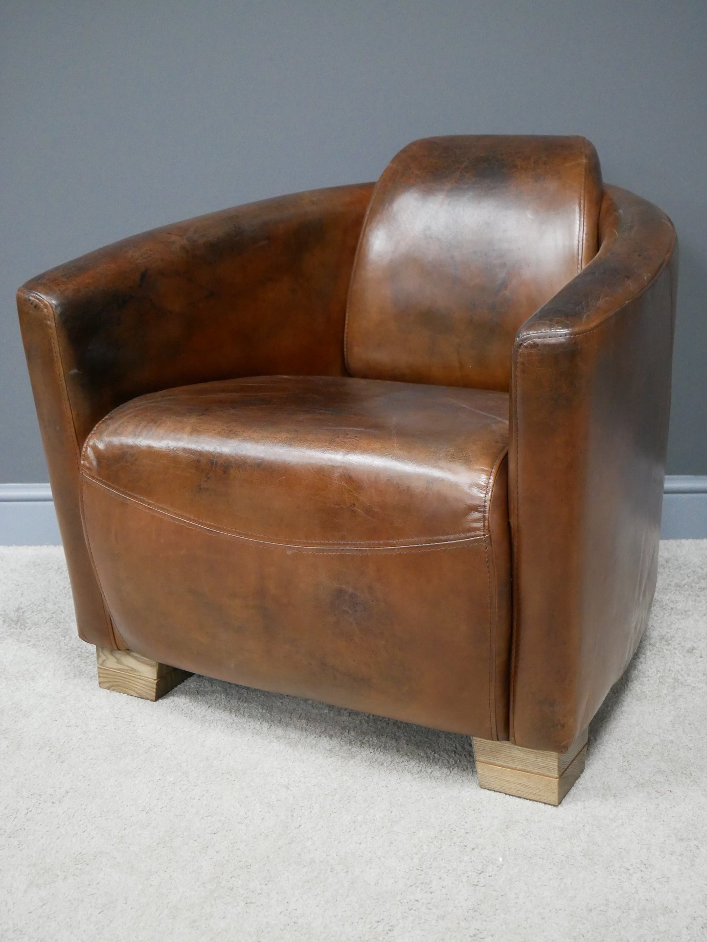 Leather Cigar Chair