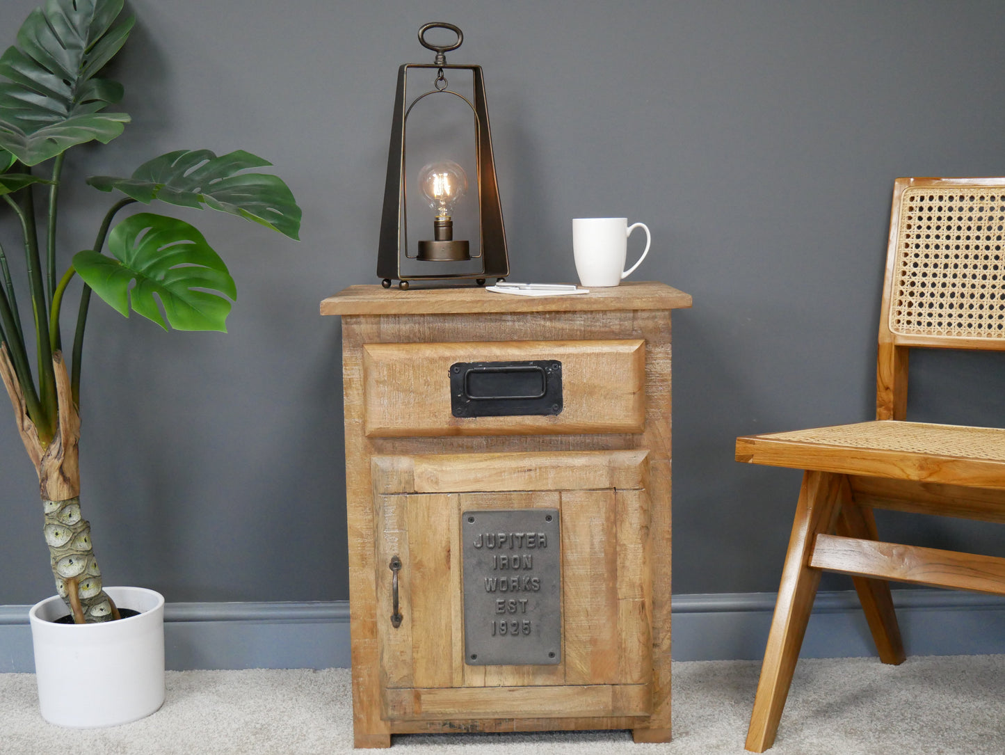 Industrial Bedside Cabinet
