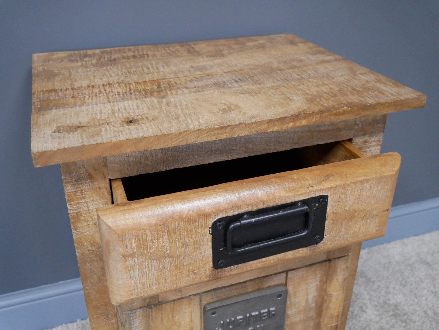 Industrial Bedside Cabinet - back In stock