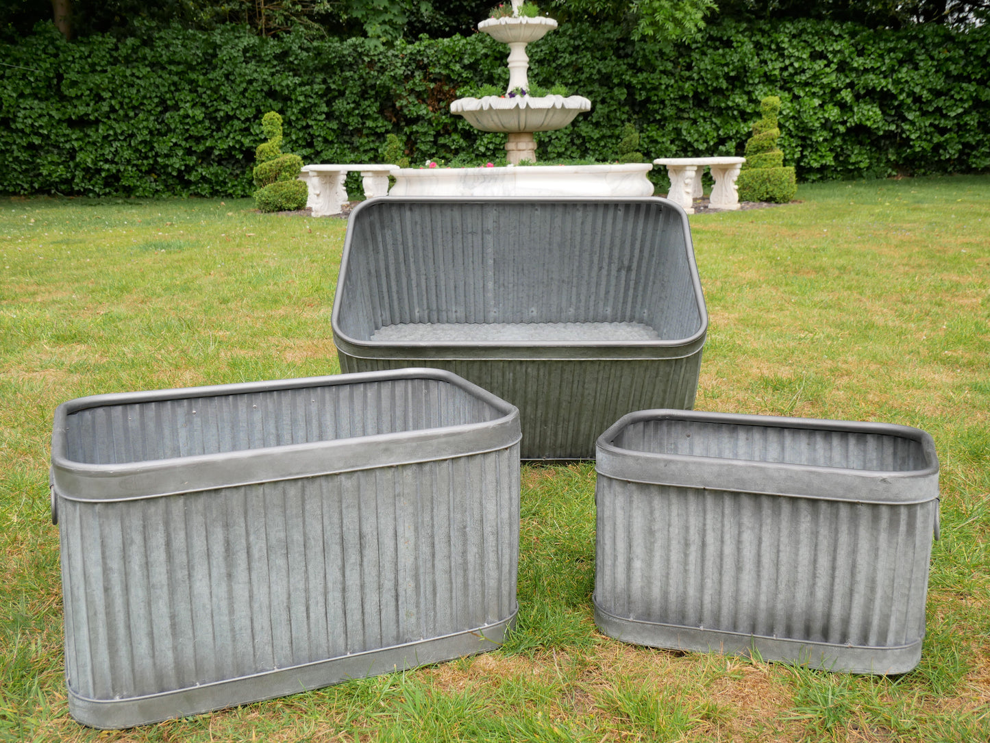 Set Of 3 Rectangle Tubs