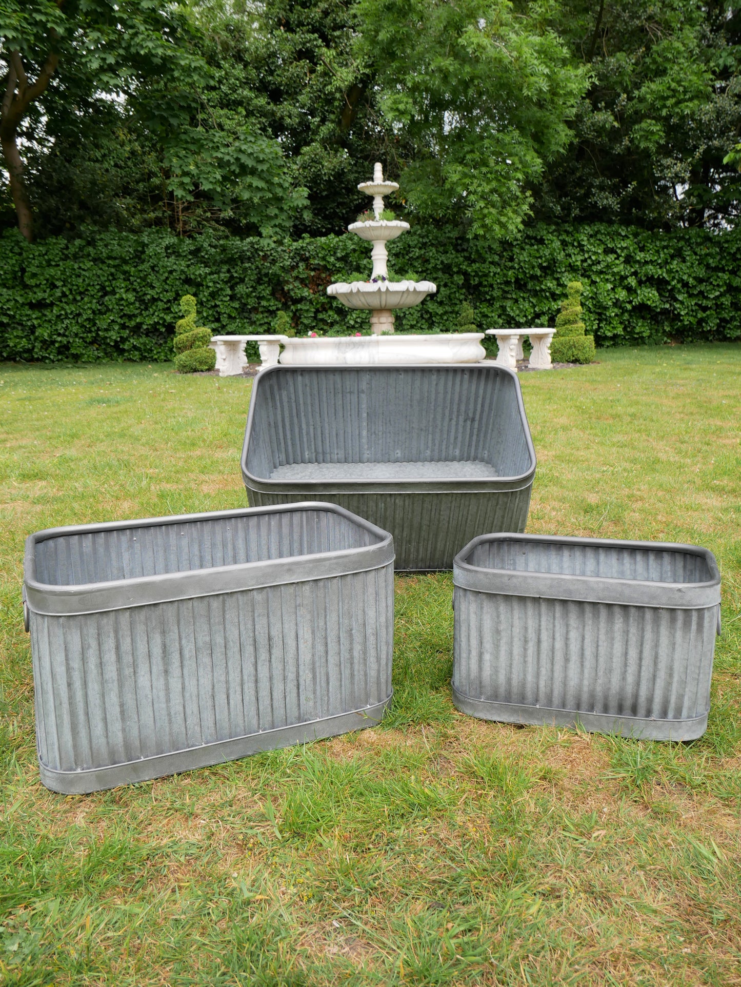 Set Of 3 Rectangle Tubs