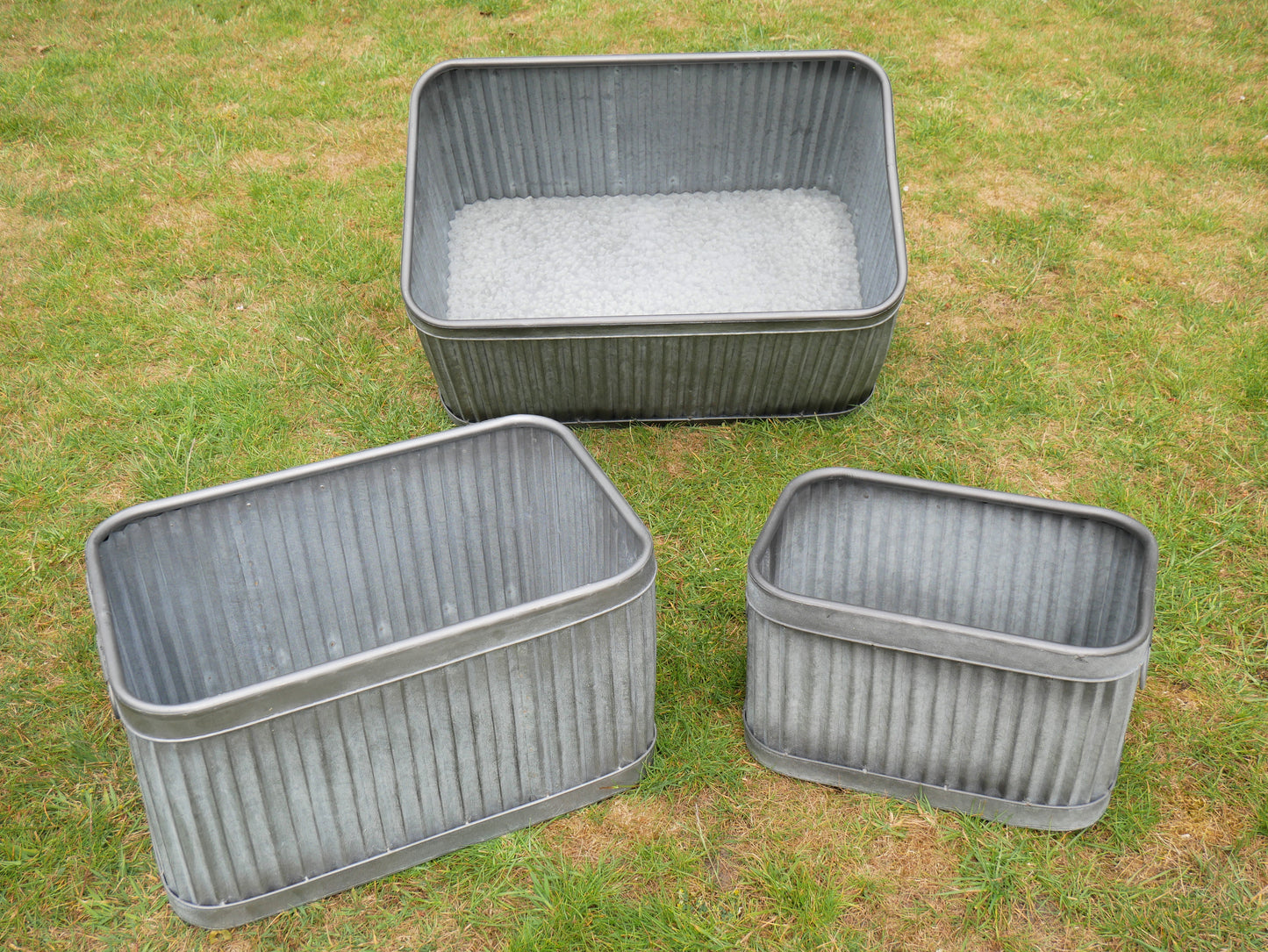 Set Of 3 Rectangle Tubs