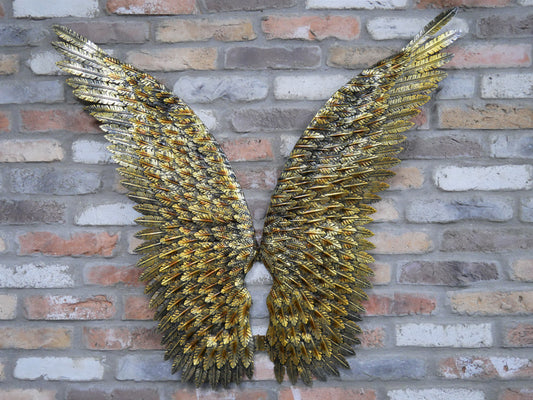 Angel Wings Gold Wall Art
