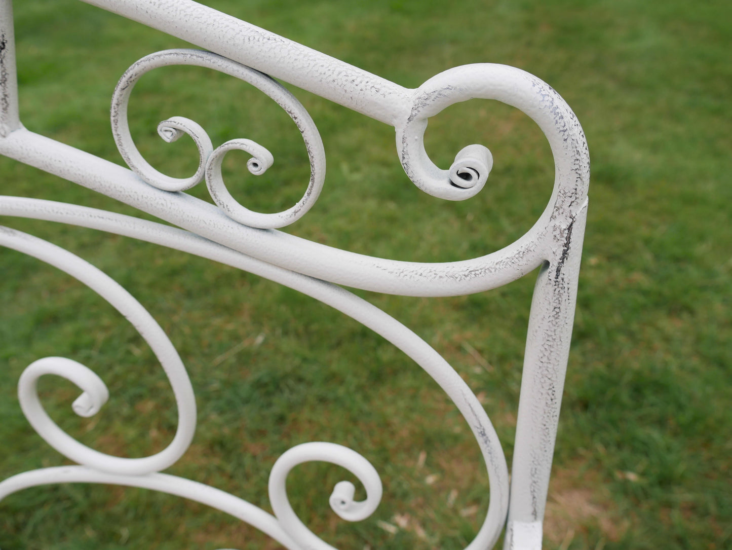 Outdoor Antique Cream Bench