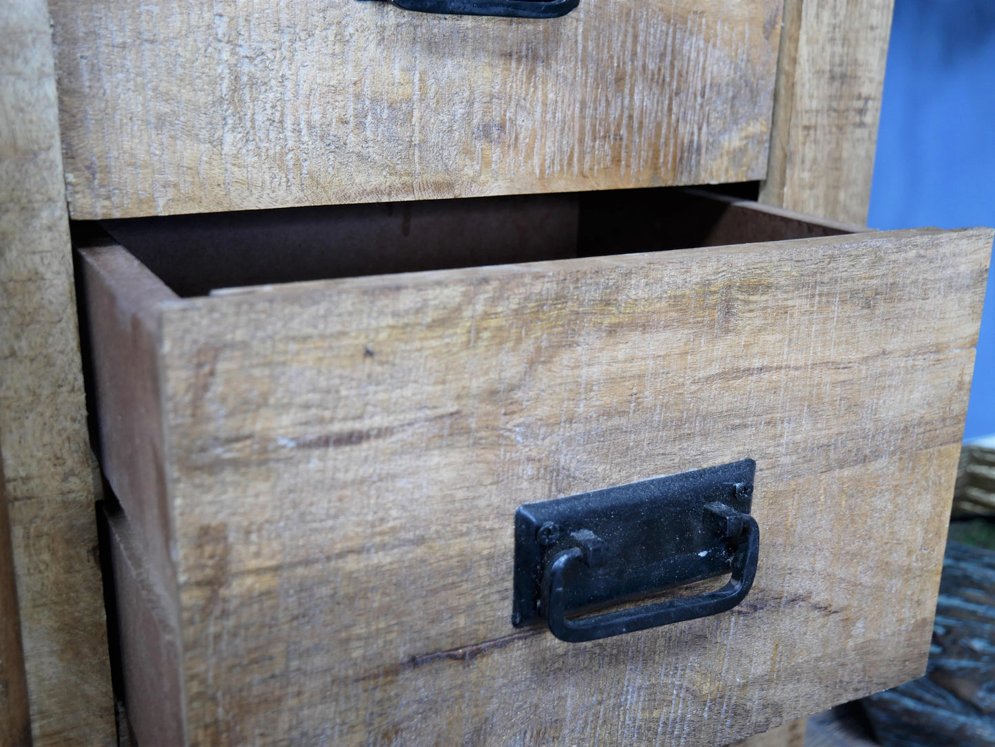 Industrial Sliding Door Cabinet With Drawers