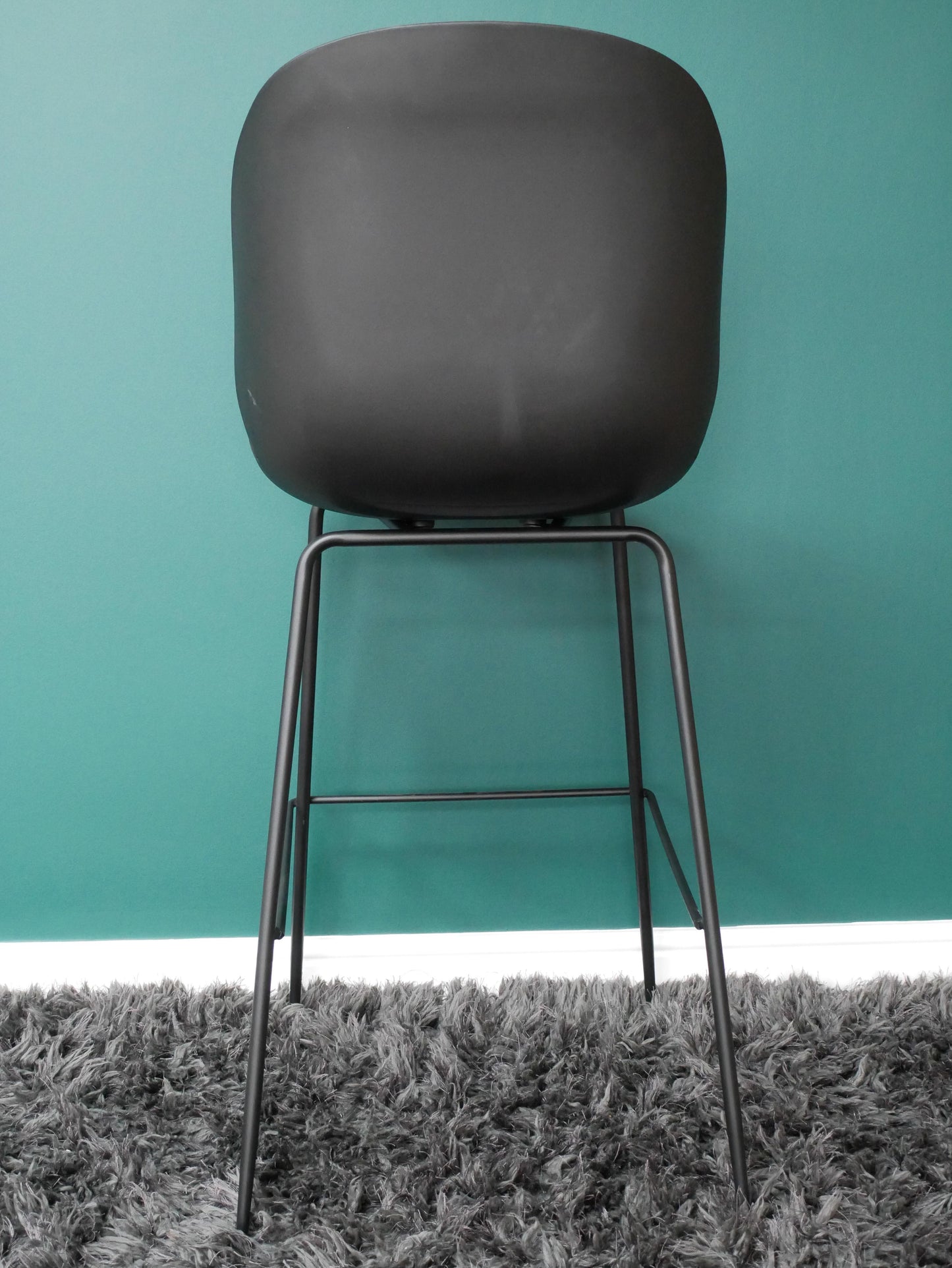 Bar Stool Grey Padded