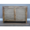 Storage Cabinet with Rattan Doors