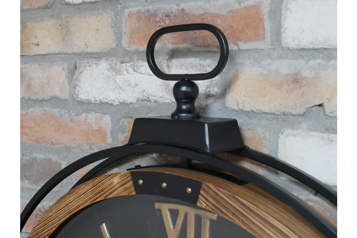 Clock With Moving Cogs Large