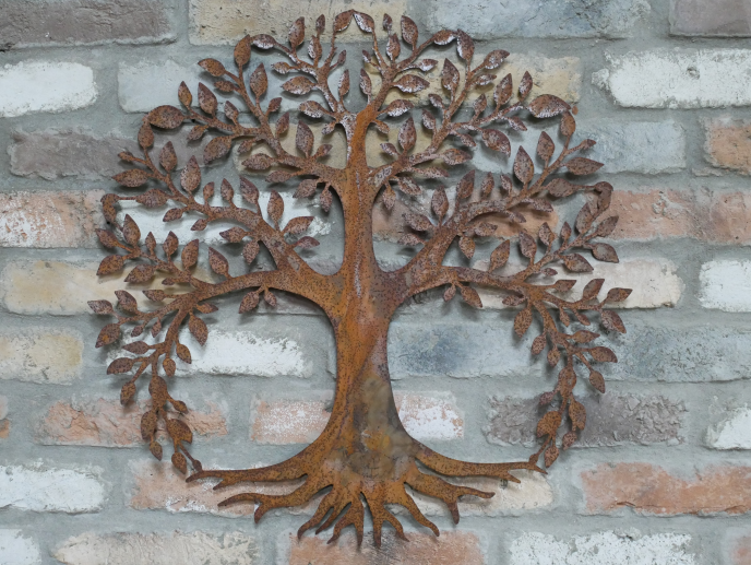 Tree Of Life Wall Rusty Plaque